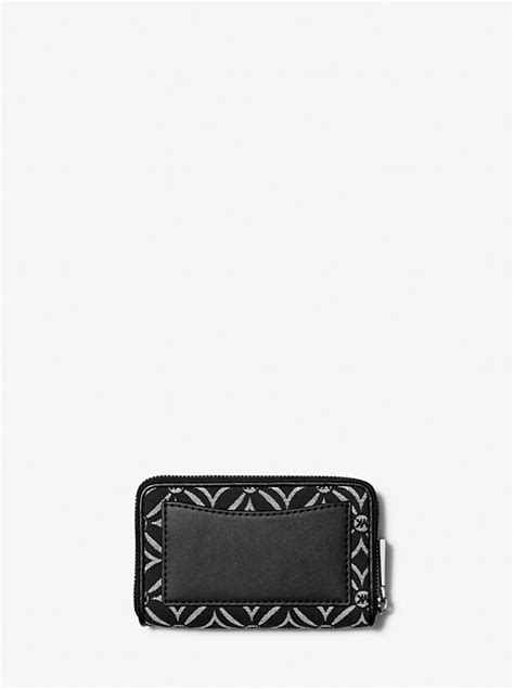 Small Logo Jacquard Wallet 